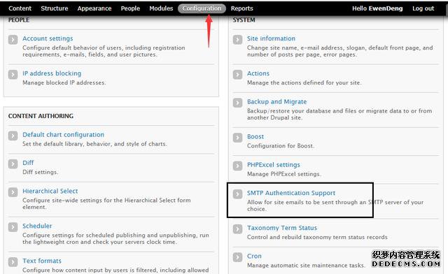 Drupal CMS ��ѧ������֮SMTPʹ��QQ�����ʼ����������ʼ�